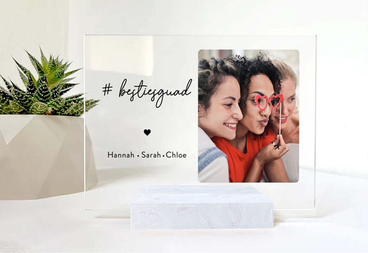 Custom Photo Frame • Personalized Birthday Gift For Best Friends • Keepsake Gift • For Besties • Acrylic Plaque • For Soul Sisters • Friendship Gift