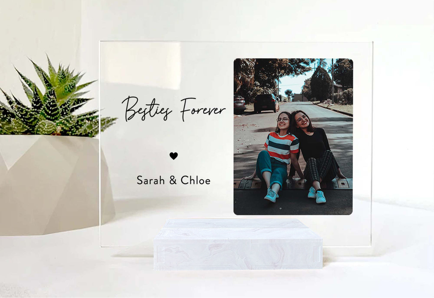 Custom Photo Frame • Personalized Birthday Gift For Best Friends • Keepsake Gift • For Besties • For Soul Sisters • Friendship Gift • Acrylic Plaque