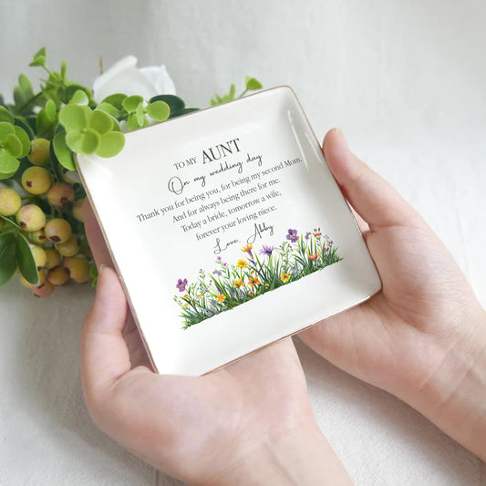 A Special Gift for My Loving Aunt – Personalized Jewelry Dish