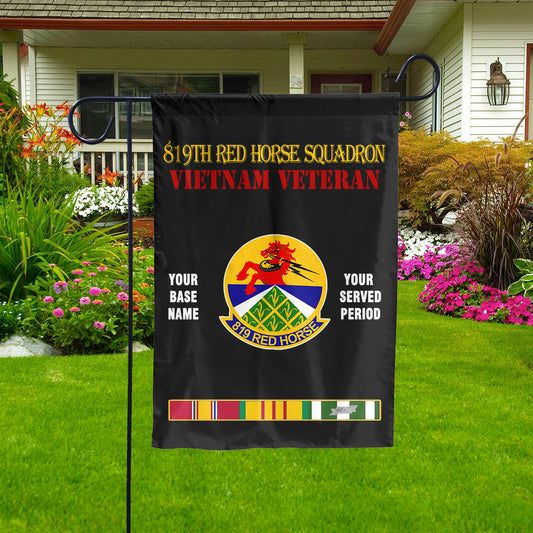 819TH RED HORSE SQUADRON - Double Sided 30"x40" Flag