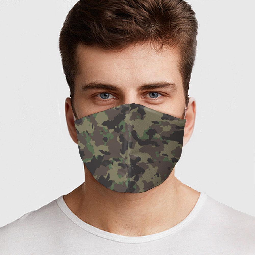 Green Amy Camo - Cloth Face Mask 1 pcs, 3 pcs, 6 pcs, 10 pcs
