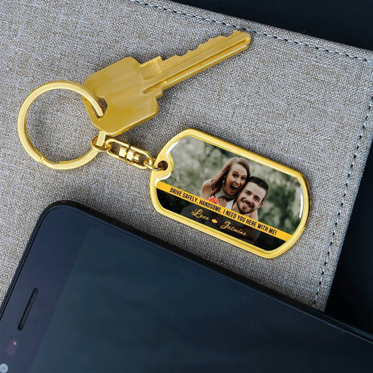 Personalized Keychain - Meaningful Gift For Your Man