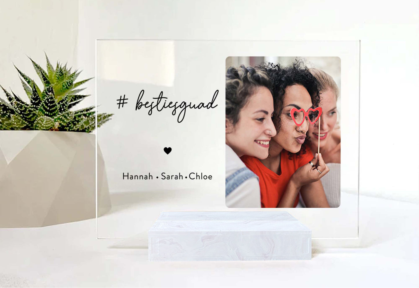 Custom Photo Frame • For Besties • Personalized Birthday Gift For Best Friends • Keepsake Gift • For Soul Sisters • Friendship Gift • Acrylic Plaque