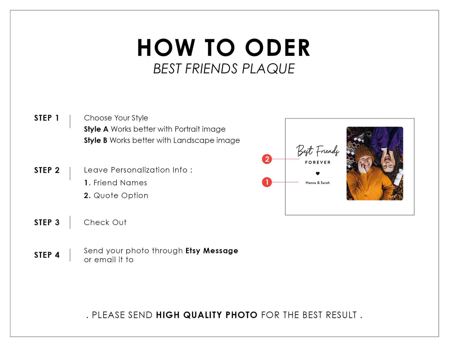 Custom Photo Frame • For Besties • Personalized Birthday Gift For Best Friends • Keepsake Gift • For Soul Sisters • Friendship Gift • Acrylic Plaque