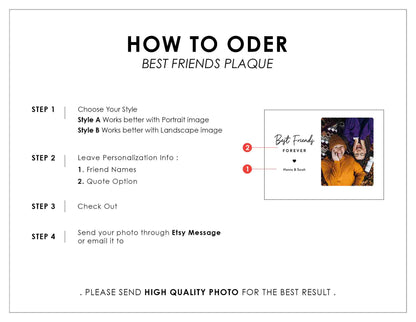 Custom Photo Frame • For Besties • Personalized Birthday Gift For Best Friends • Keepsake Gift • For Soul Sisters • Friendship Gift • Acrylic Plaque