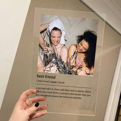 Custom Photo Frame • For Besties • Personalized Birthday Gift For Best Friends • Keepsake Gift • For Soul Sisters • Friendship Gift • Acrylic Plaque