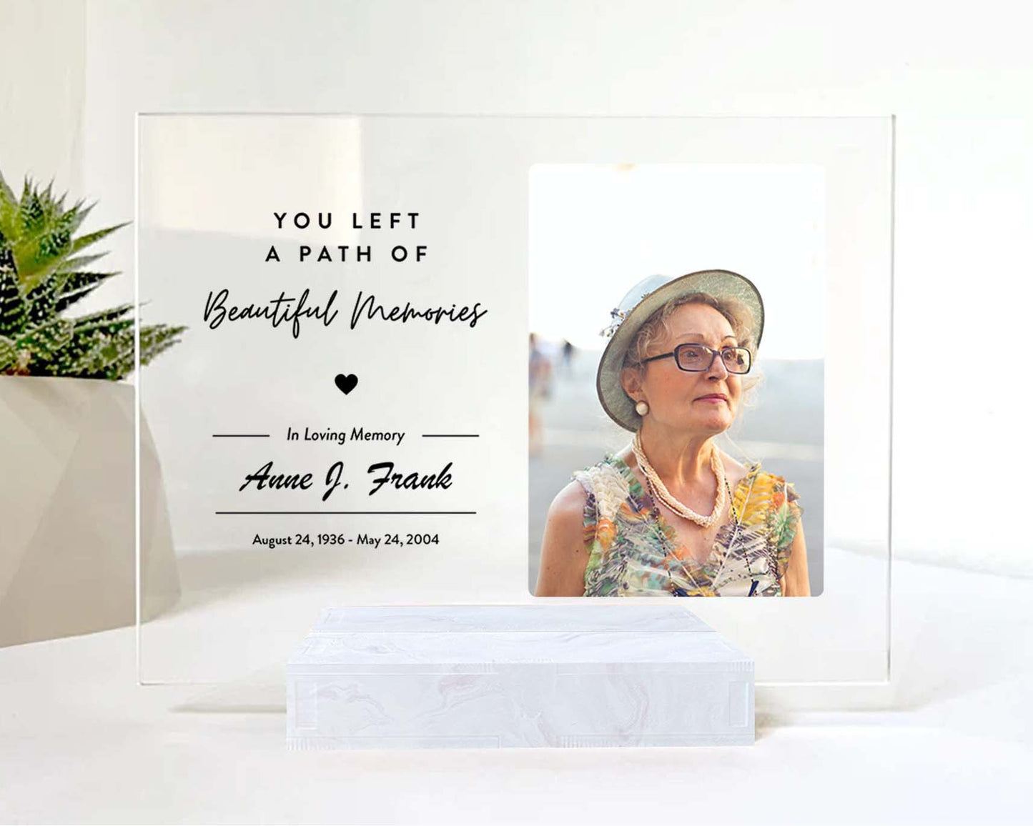 Dad Memorial Picture Frame • Custom Photo • Personalized Memorial Photo Plaque • Sympathy Gift For Loss Of Husband