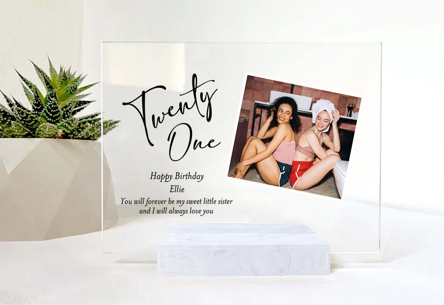 Custom Photo Frame • For Besties • Personalized Birthday Gift For Best Friends • Keepsake Gift • For Soul Sisters • Friendship Gift • Acrylic Plaque
