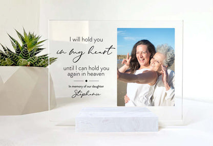 Dad Memorial Picture Frame • Custom Photo • Personalized Memorial Photo Plaque • Sympathy Gift For Loss Of Husband