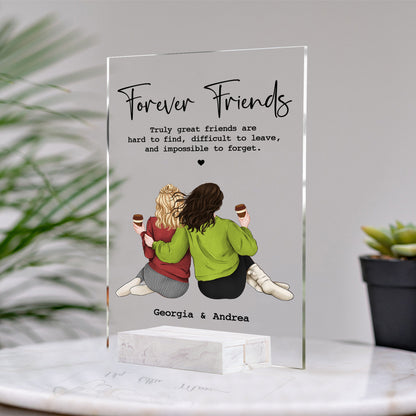 Personalized Birthday Gift For Best Friends • Custom Best Friends Gift • For Besties • For Soul Sisters • Friendship Portrait Plaque