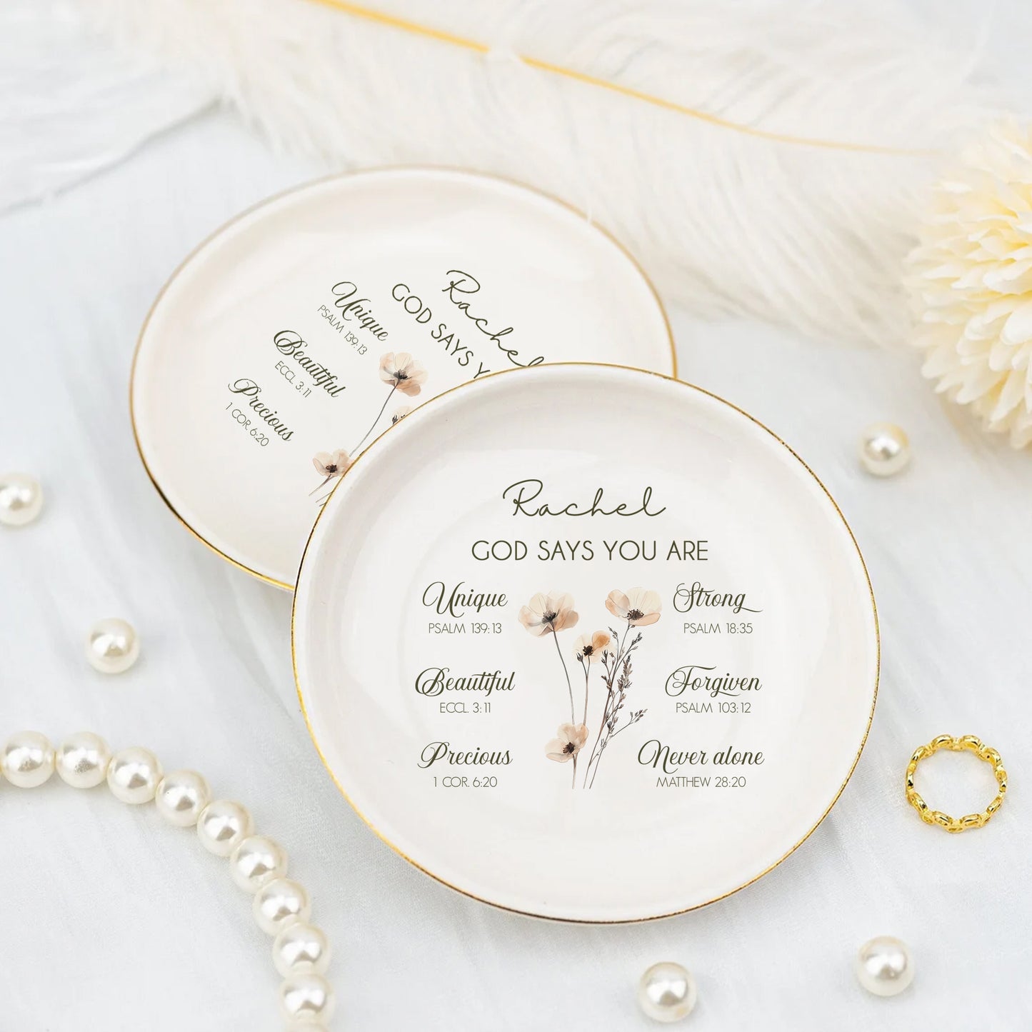 God Says You Are Bible Verse – Personalized Jewelry Dish