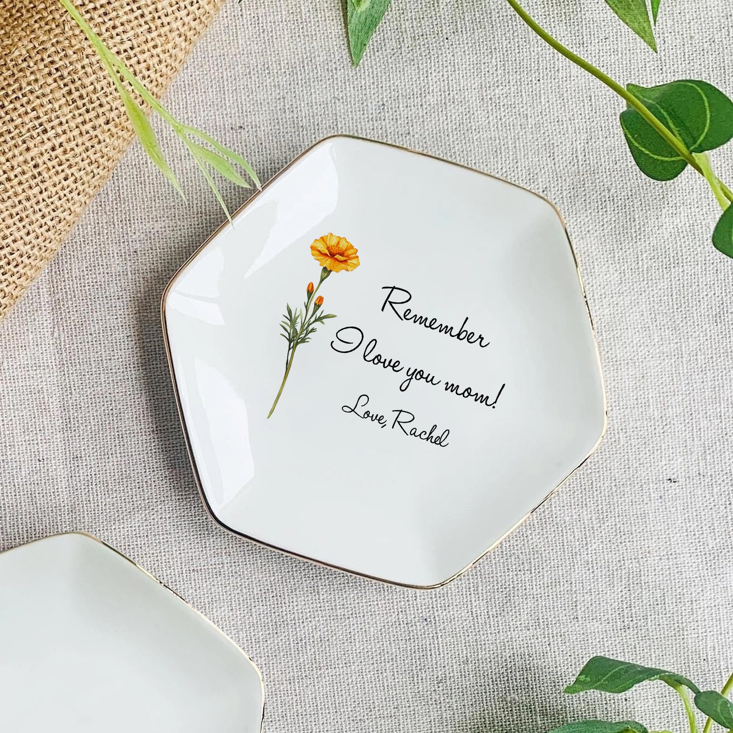 Remember We Love You Mom – Personalized Trinket Dish For Mommy