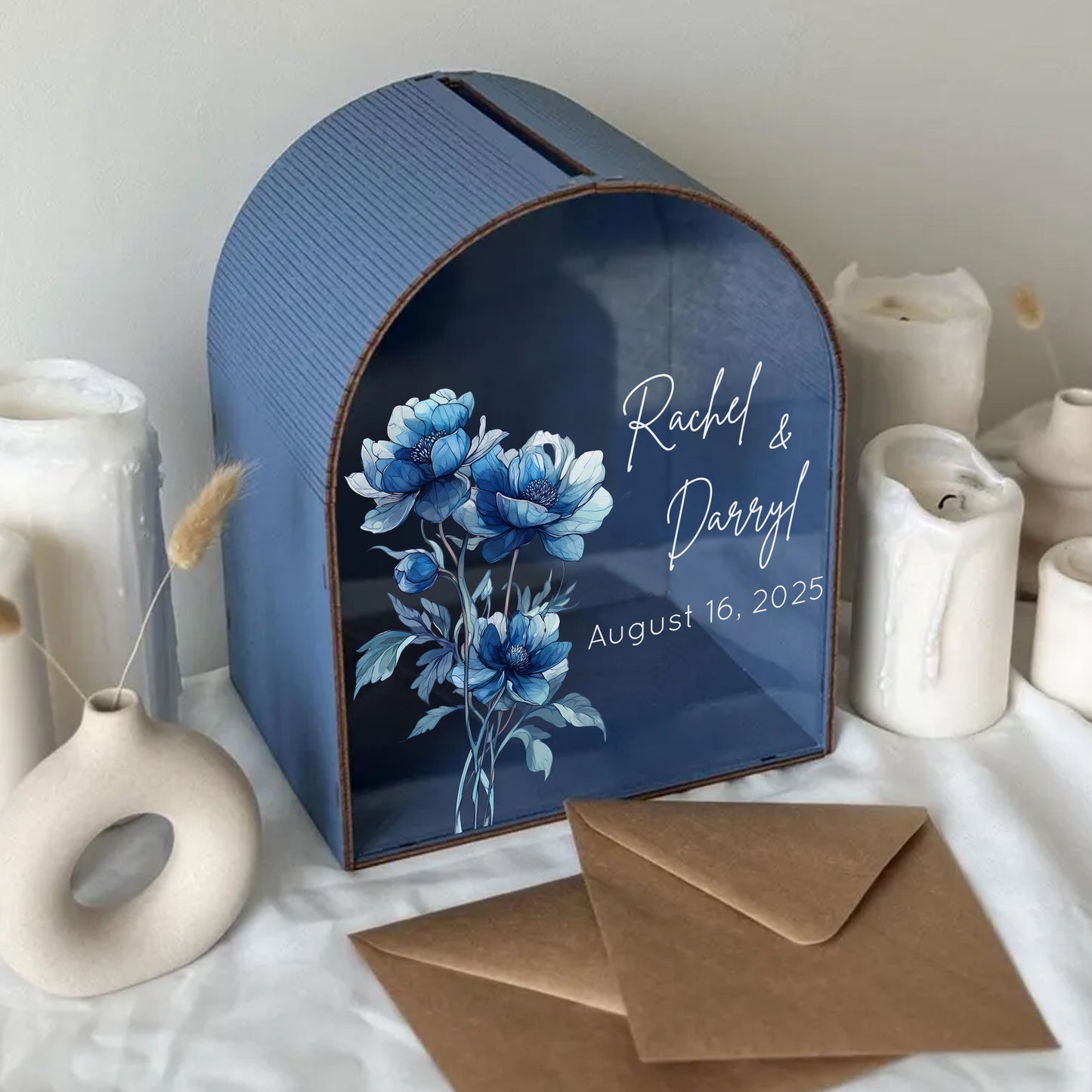 Personalized Wedding Card Box | Romantic Vibe