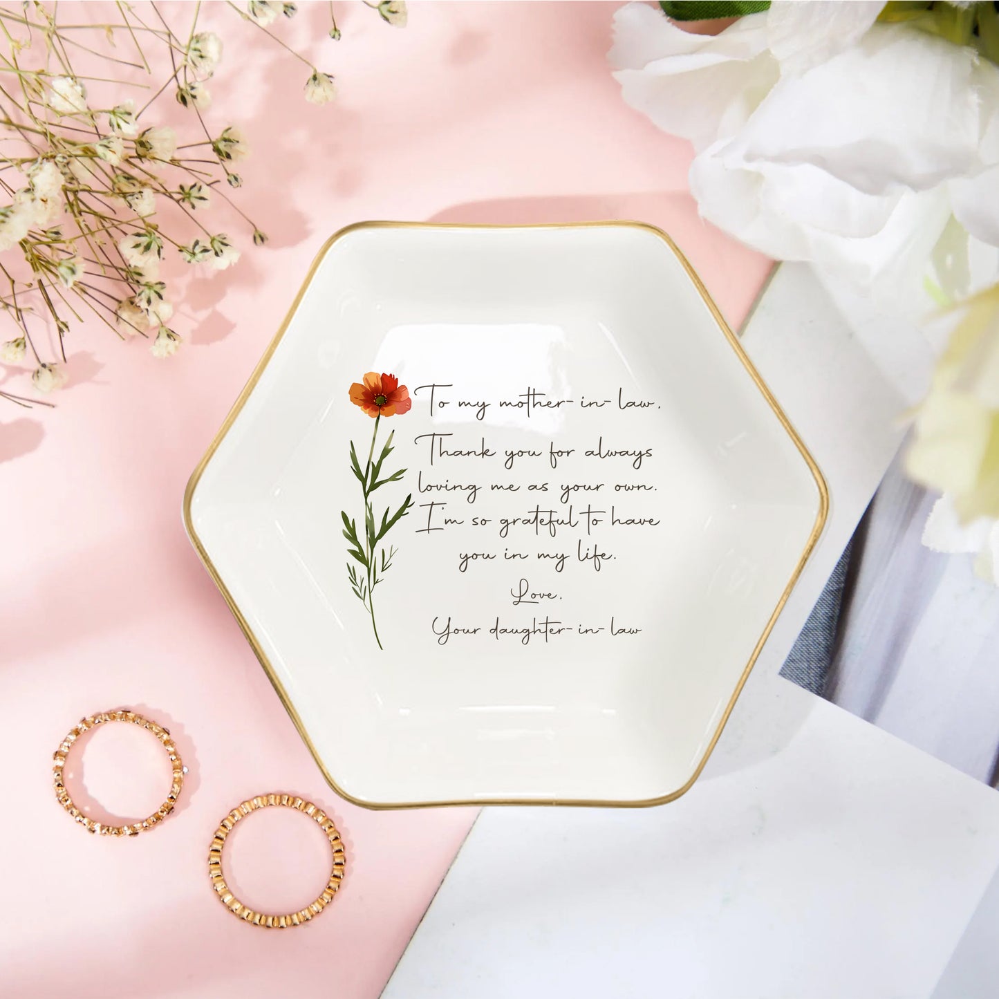 A Gift Full of Love for My Mother in Law – Personalized Jewelry Dish
