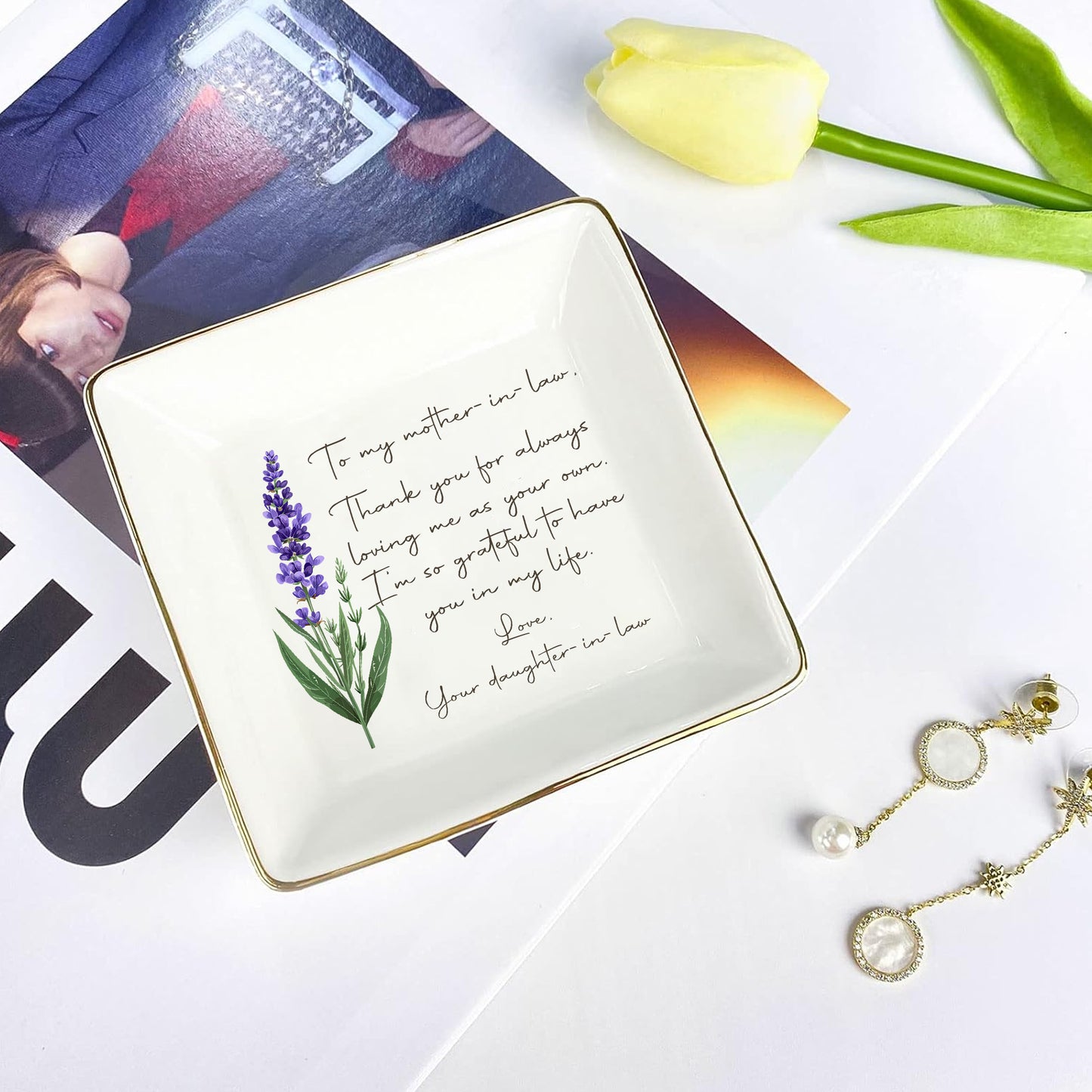 A Gift Full of Love for My Mother in Law – Personalized Jewelry Dish