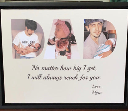 DAD Custom Photo Canvas, Poster