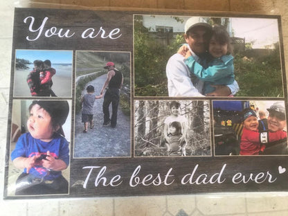 You Are The Best Dad Ever - Custom Photo Premium Canvas, Poster