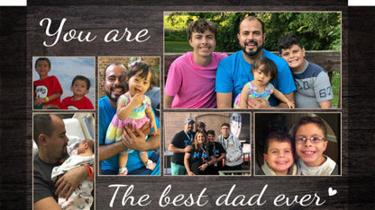 You Are The Best Dad Ever - Custom Photo Premium Canvas, Poster