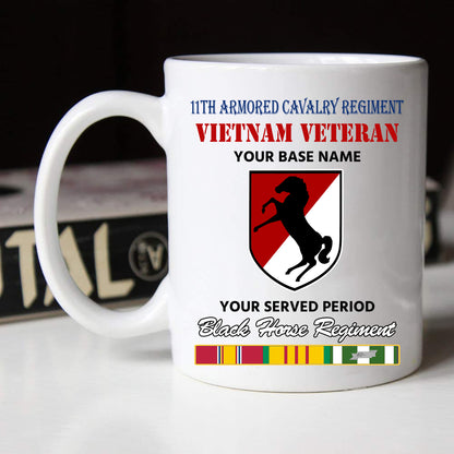 11TH ARMORED CAVALRY REGIMENT BLACK WHITE 11oz 15oz COFFEE MUG