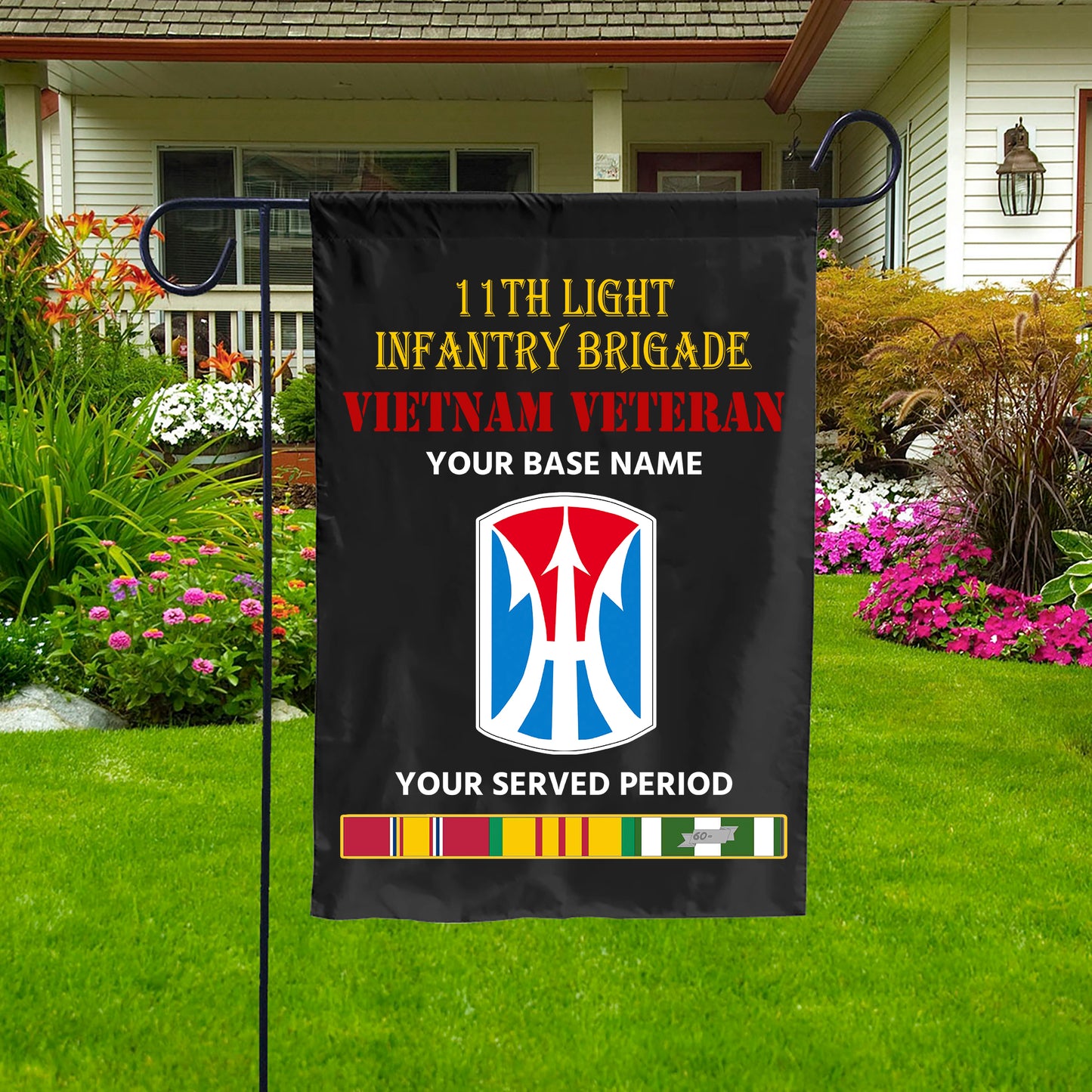 11TH LIGHT INFANTRY BRIGADE DOUBLE-SIDED PRINTED 12"x18" GARDEN FLAG