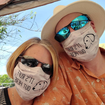 IT'S RUFF OUT HERE - Cloth Face Mask 1 pcs, 3 pcs, 6 pcs, 10 pcs