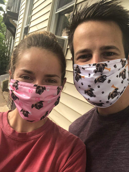 Custom Pet Print - Cloth Face Mask 1 pcs, 3 pcs, 6 pcs, 10 pcs