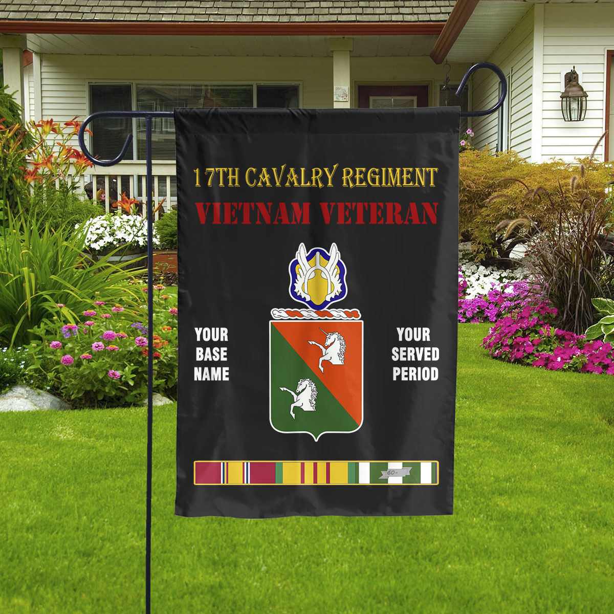 17TH CAVALRY REGIMENT - Double Sided 30"x40" Flag