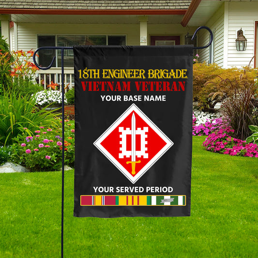 18TH ENGINEER BRIGADE DOUBLE-SIDED PRINTED 12"x18" GARDEN FLAG