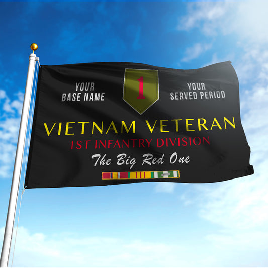 1ST INFANTRY DIVISION FLAG DOUBLE-SIDED PRINTED 30"x40" FLAG