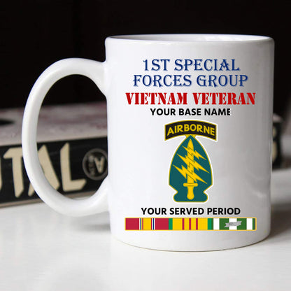 1ST SPECIAL FORCES GROUP BLACK WHITE 11oz 15oz COFFEE MUG