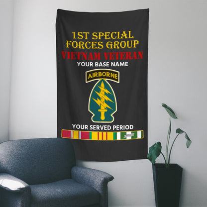 1ST SPECIAL FORCES GROUP WALL FLAG VERTICAL HORIZONTAL 36 x 60 INCHES WALL FLAG
