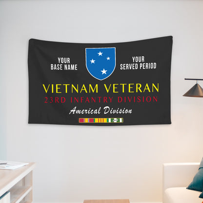 23RD INFANTRY DIVISION WALL FLAG VERTICAL HORIZONTAL 36 x 60 INCHES WALL FLAG