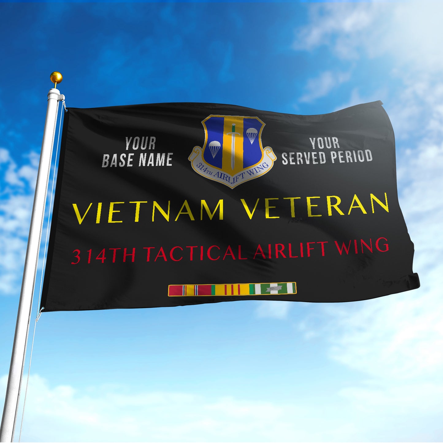 314TH TACTICAL AIRLIFT WING FLAG DOUBLE-SIDED PRINTED 30"x40" FLAG