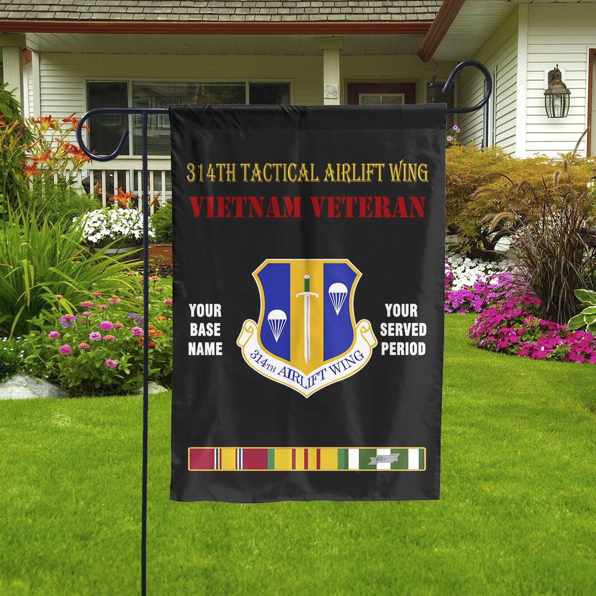 314TH TACTICAL AIRLIFT WING - Double Sided 30"x40" Flag