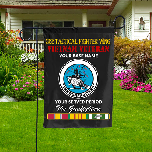 366 TACTICAL FIGHTER WING DOUBLE-SIDED PRINTED 12"x18" GARDEN FLAG