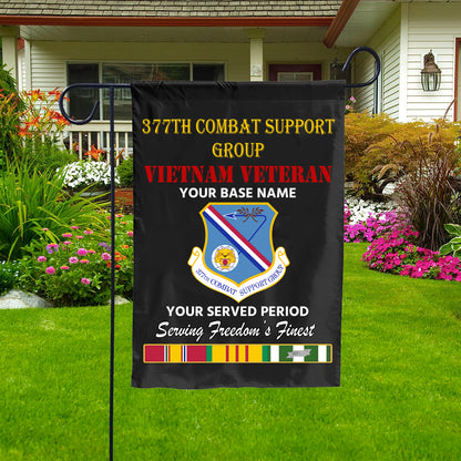 377TH COMBAT SUPPORT GROUP DOUBLE-SIDED PRINTED 12"x18" GARDEN FLAG