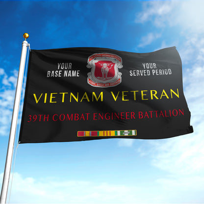 39TH COMBAT ENGINEER BATTALION FLAG DOUBLE-SIDED PRINTED 30"x40" FLAG