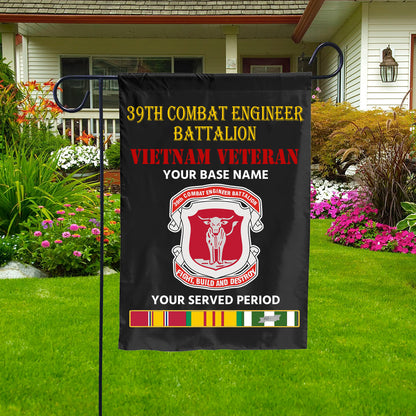 39TH COMBAT ENGINEER BATTALION DOUBLE-SIDED PRINTED 12"x18" GARDEN FLAG