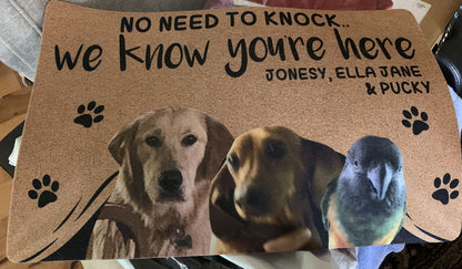 YOU BROUGHT GIFTS, RIGHT? CUSTOM FUNNY PET DOORMAT