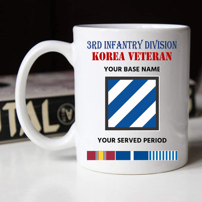 3RD INFANTRY DIVISION 2 BLACK WHITE 11oz 15oz COFFEE MUG