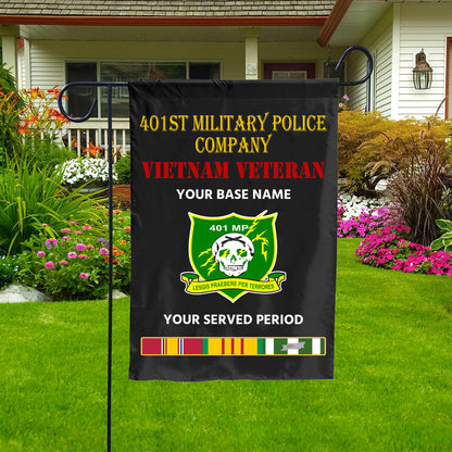 401ST MILITARY POLICE COMPANY DOUBLE-SIDED PRINTED 12"x18" GARDEN FLAG