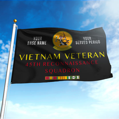 45TH RECONNAISSANCE SQUADRON FLAG DOUBLE-SIDED PRINTED 30"x40" FLAG