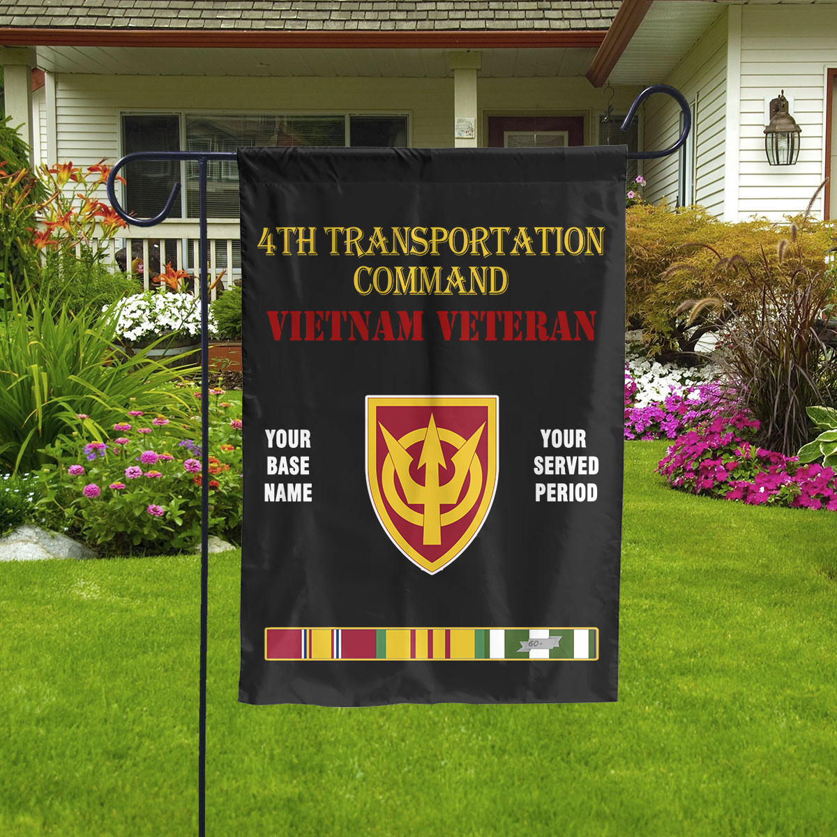 4TH TRANSPORTATION COMMAND - Double Sided 30"x40" Flag