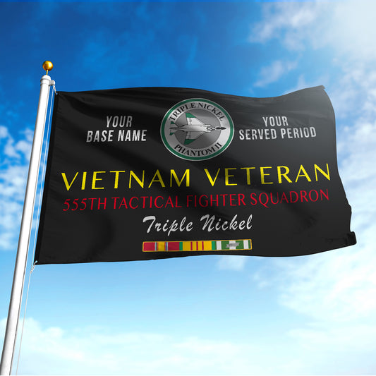555TH TACTICAL FIGHTER SQUADRON FLAG DOUBLE-SIDED PRINTED 30"x40" FLAG