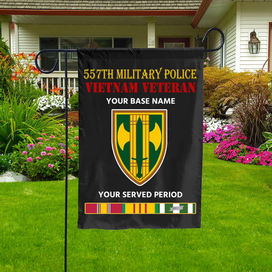 557TH MILITARY POLICE DOUBLE-SIDED PRINTED 12"x18" GARDEN FLAG