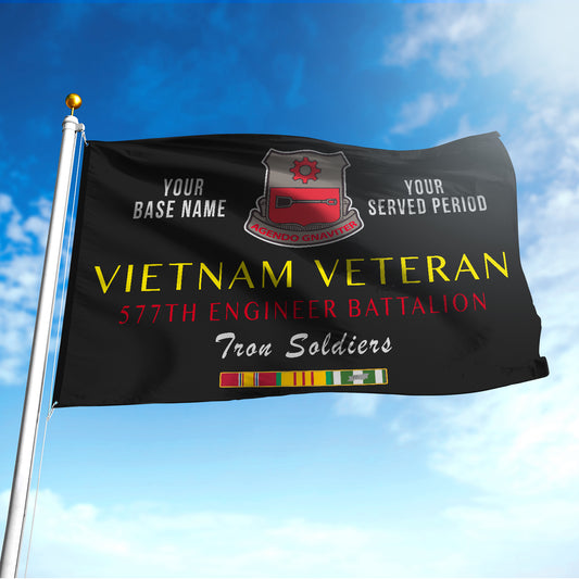 577TH ENGINEER BATTALION FLAG DOUBLE-SIDED PRINTED 30"x40" FLAG