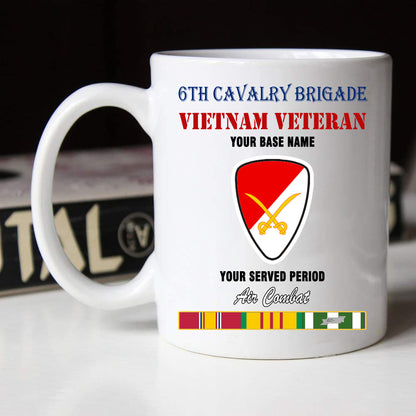 6TH CAVALRY BRIGADE BLACK WHITE 11oz 15oz COFFEE MUG
