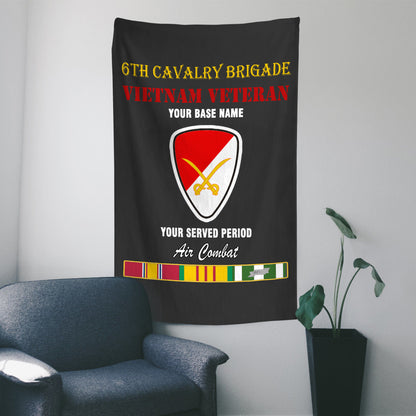 6TH CAVALRY BRIGADE WALL FLAG VERTICAL HORIZONTAL 36 x 60 INCHES WALL FLAG