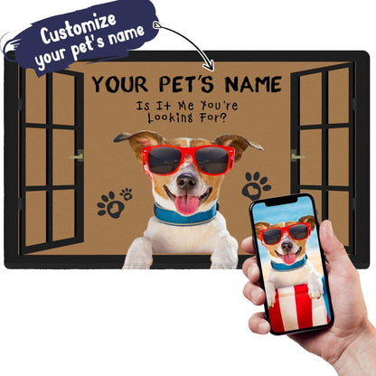 IS IT ME YOU'RE LOOKING FOR - CUSTOM FUNNY PET DOORMAT