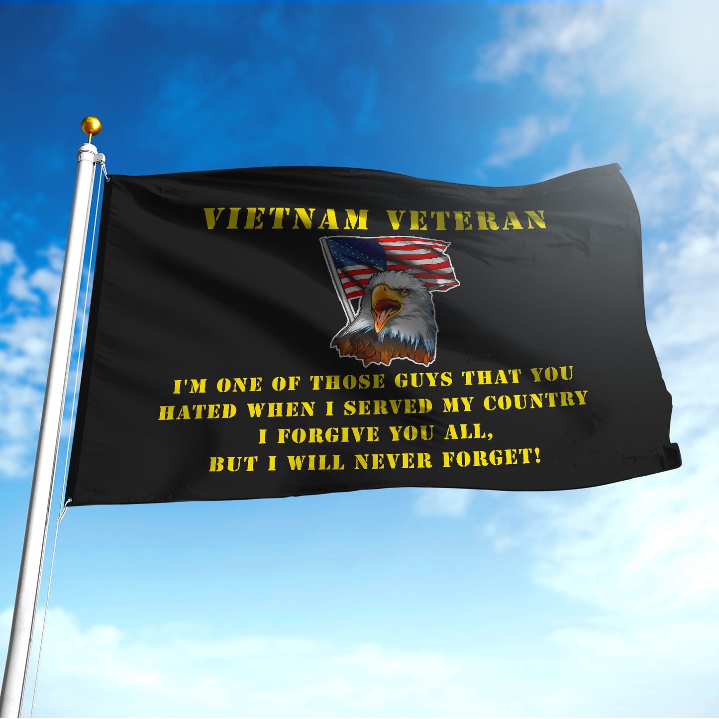 I FORGIVE YOU ALL BUT I WILL NEVER FORGET - Double Sided 30"x40" Flag